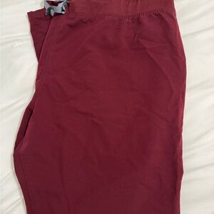 Figs Women's Scrub Pants in Burgundy